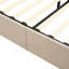 Chic plateforme tapissier Milsap avec rangement hydraulique