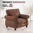 42" W Faux Leather Armchair with Solid Wood Legs-832308255