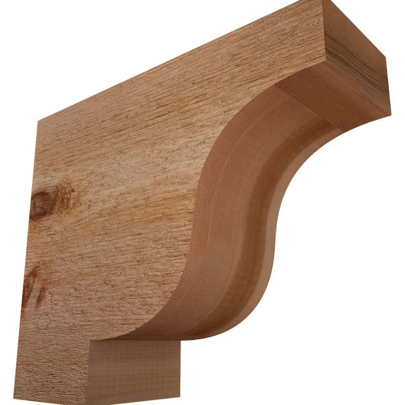 Newport Rough Sawn Rafter Tail, Western Red Cedar, 10" H x 12" W x 4" D