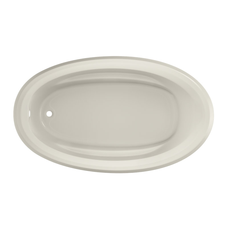 Signature® 72" x 42" Drop In Bathtub, White, Left, No