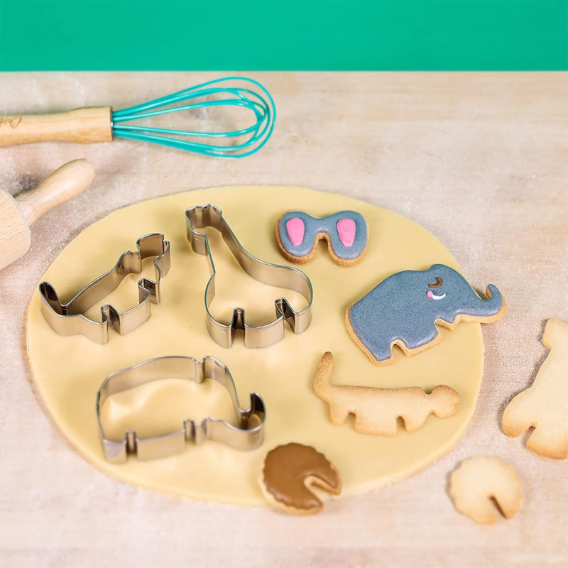Chefclub Safari 3D Cookie Cutters - Assorted, Set of 8