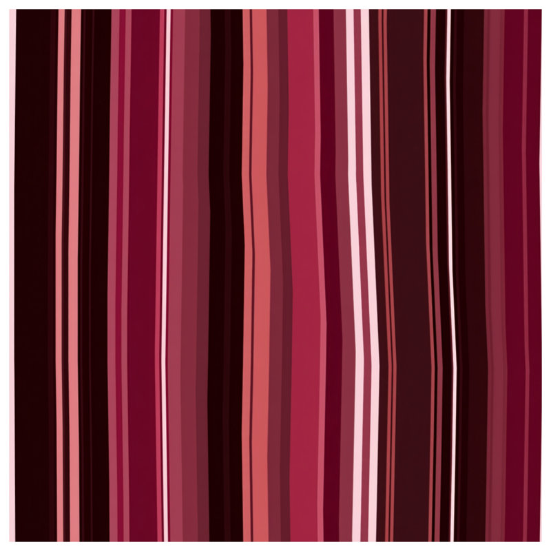 Jeté en molleton Red Stripes - Jeté à motif pour canapés ou lits, L 60 po x l 50 po, Rayures rouges