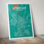 Utrecht City Map - No Frame Print-218579115