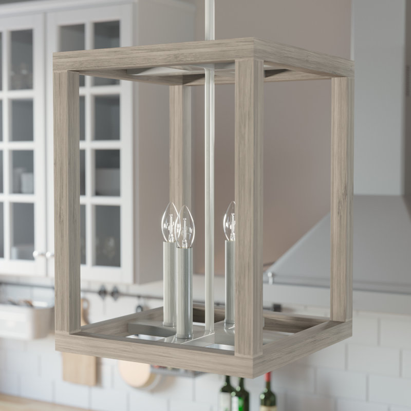 Brushed Nickel 12" Aluminum LED Pendant Light Fixture