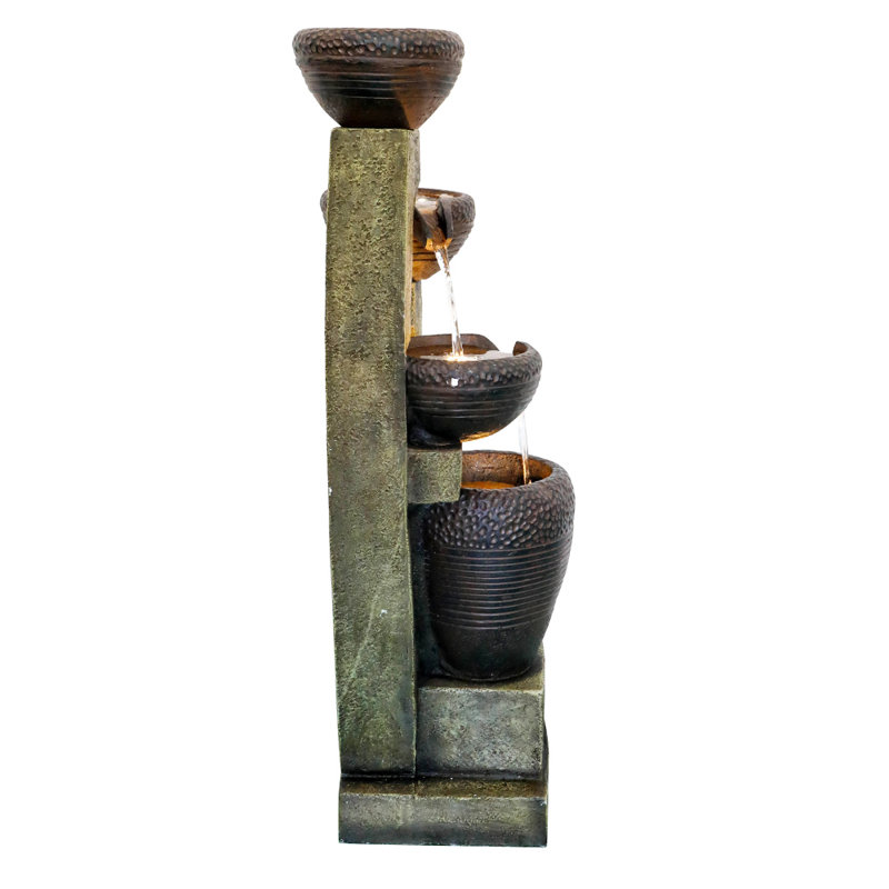 40" H Modern Outdoor Garden Fountain