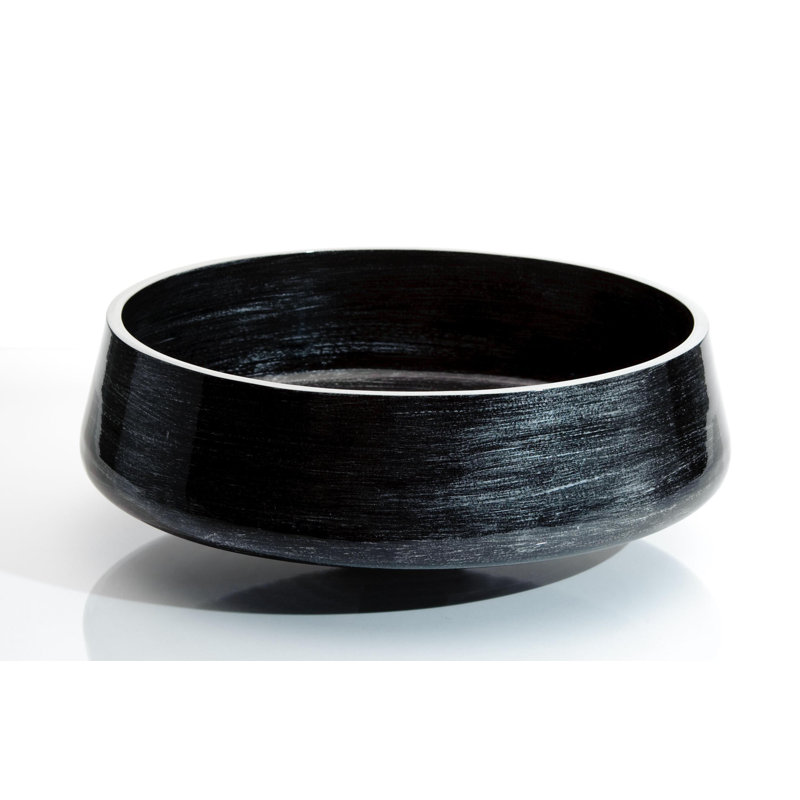 Exte 16.5'' L Bathroom Sink, Black Silver