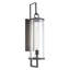 Applique murale d'extérieur 1 lumière de 30 po de hauteur Hopkins - Noir anthracite-237314542