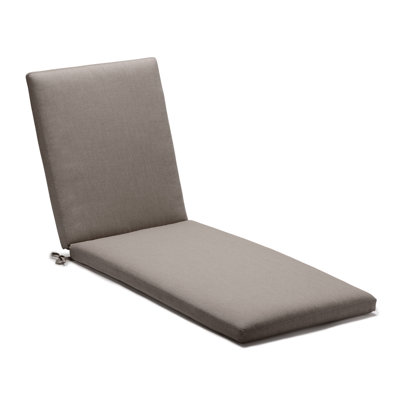 Coussin de chaise longue d'extérieur décontracté METADRI (TM), mousse réticulée sèche 50% plus rapidement, Sunbrella résistant à la décoloration et à l'eau: l 26 po x L 50 po, épaisseur 2 po; dossier 23 po x L 32 po, 2 po d'épaisseur, schiste coulé