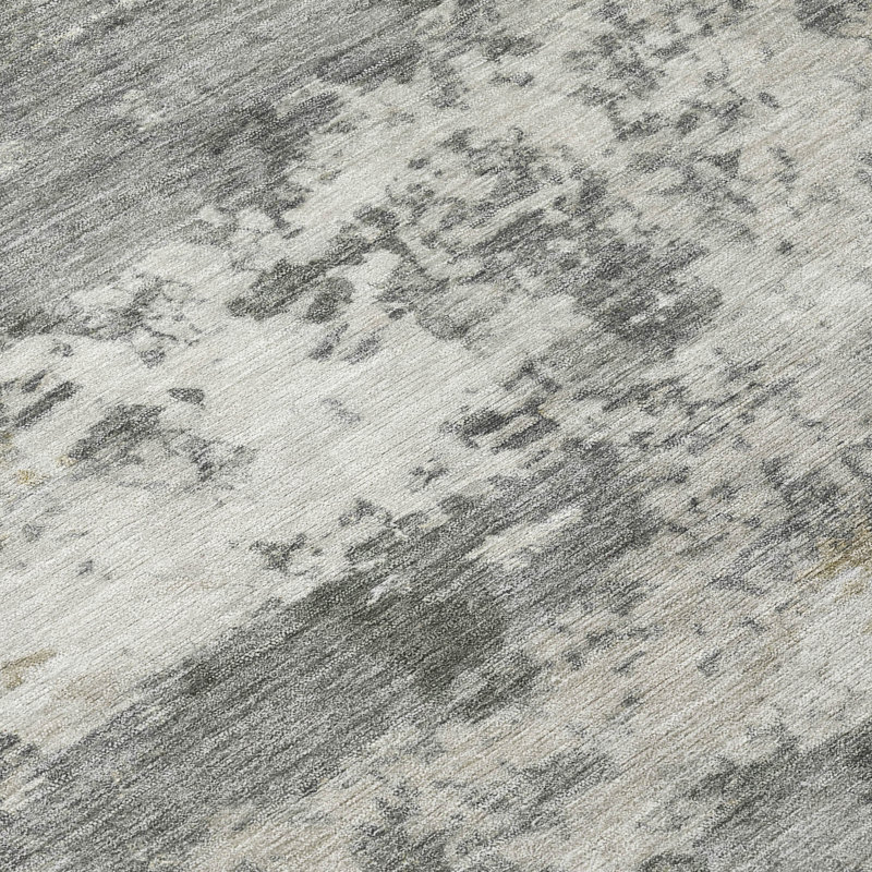 Machine Washable Indoor/Outdoor Earleville ACN2366 Abstract Rug, Rectangle 2'6" x 3'10"