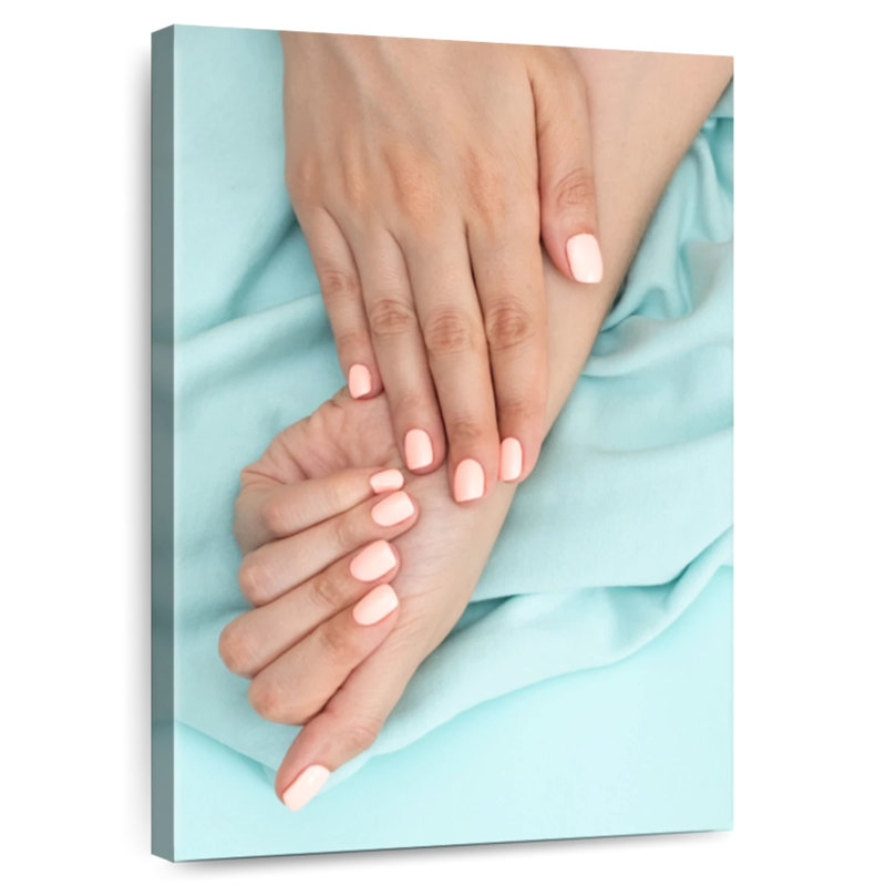 Shuttleworth Simple Peach Nails, 48" H x 32" W