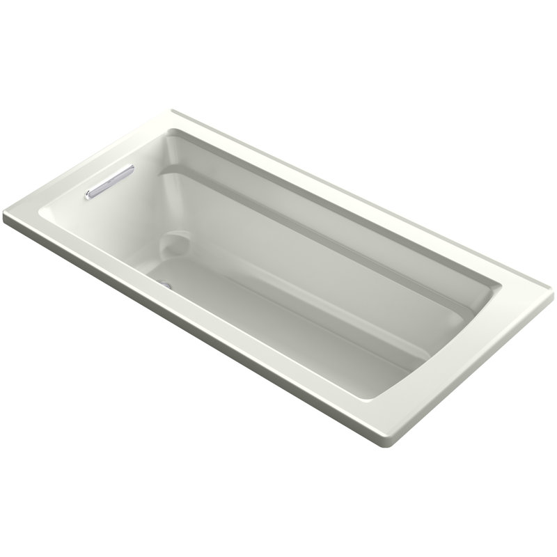 Archer 66" x 32" Drop In Soaking Acrylic Bathtub, Dune