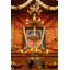 Grande lampe à huile en forme de paon en laiton faite à la main avec paon de 37 pouces - grand temple Diya avec 31 flammes, décor indien symbolique et accent de Puja