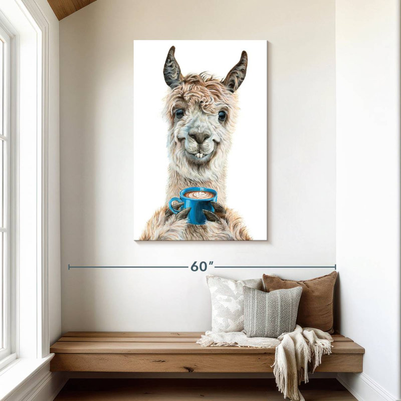 Brampt Llama Latte, 45" H x 30" W