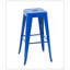 Tabouret à hauteur de comptoir 30 po, ensemble de 4 tabourets de bar en métal sans dossier, non empilable, amovible et facile à assembler, pour économiser de l'espace pour un îlot de cuisine / bar / café / salle à manger (bleu)-83002770-83002772-83002773