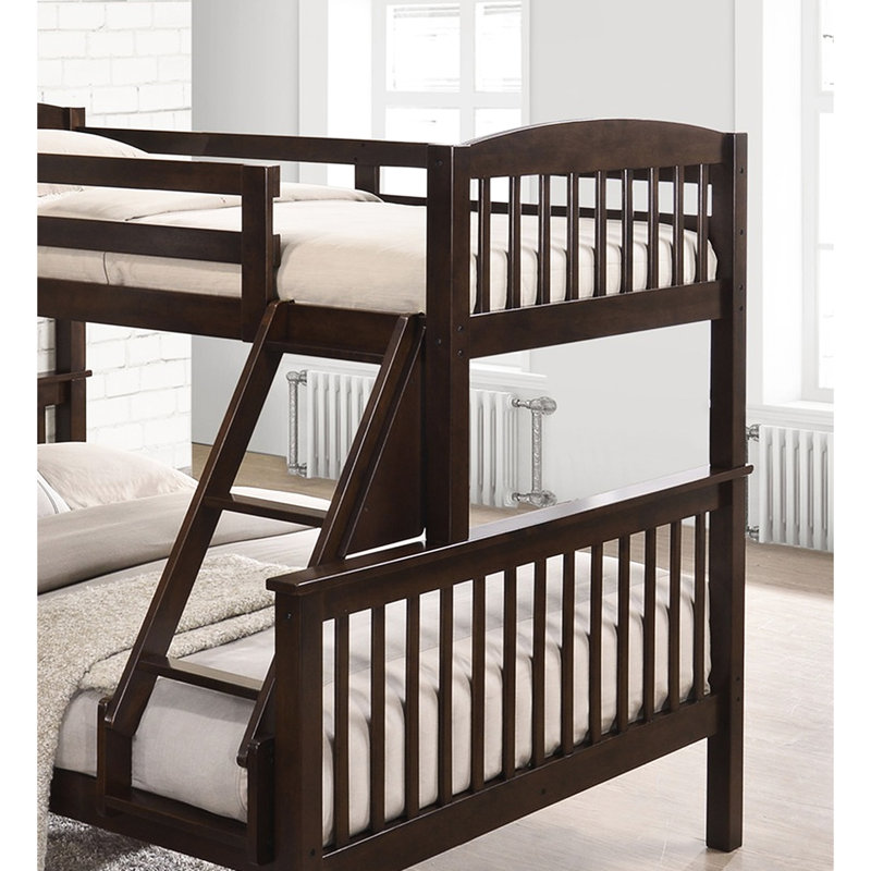 Lit simple transitionnel en bois massif au fini cerisier, incliné et à lattes, l 60 po x P 81 po, surdimensionné en bois franc de 118,4 lb, pour la chambre à coucher