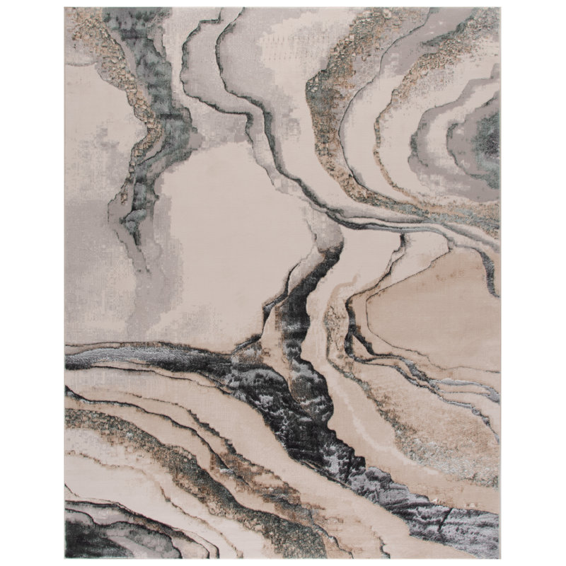 Joonyoung 100 Performance Abstract Rug, Rectangle 7'9" x 9'6"