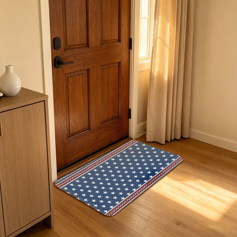 Tapis de bienvenue à motif rayé 20 x 32 po