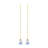 Aspen Creative 20509-32, 12" Clear With Blue Grain Glass Knob With Pull Chain In Copper, 2 Pack