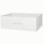 Commode 8 tiroirs avec grands tiroirs en tissu, blanc