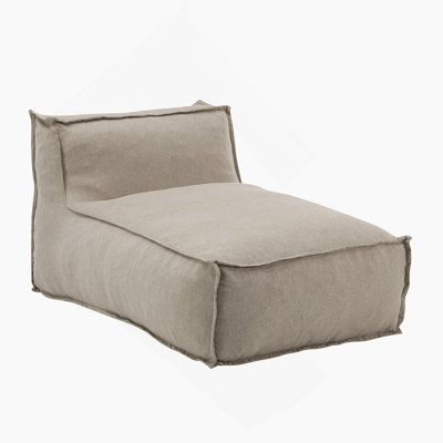 Outdoor Bean Bag Lounge Chair, Beige, Set Of 1 by Latitude Run