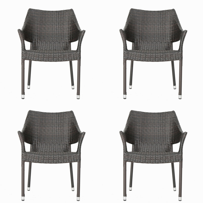 Chaise d'extérieur en résine, 52637,00MBRN KD MP4
