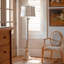 Resin Floor Lamp With Linen Shade