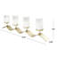 Pilier de table en acier inoxydable H 9,8 po 