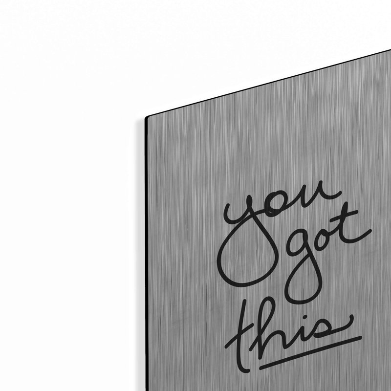«You Got This» par Susan Ball, art mural en métal, H 16 po x l 12 po