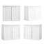 Armoire de rangement à double porte et tablettes ajustables-588909426
