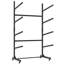 Support de rangement autoportant pour kayak de 80 po de hauteur - peut accueillir 4 kayaks, support réglable robuste avec roues verrouillables pour kayak, canot, SUP et planche de surf, l 45,87 po x P 28,94 po x H 80 po