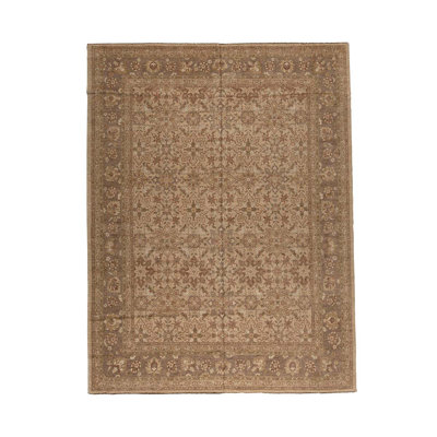 Wool Oriental Area Rug in Brown