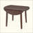 Space-Saving Extendable Folding Round Dining Table, 2-4 People Wood Table with Adjustable Size for Small Apartments & Dining Areas-16187285