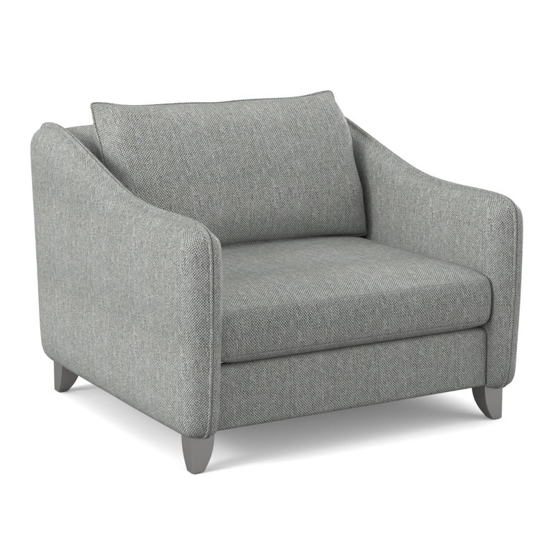 Monterey Outdoor Lounge Chair, Light Grey/Dark Grey Linen 6032-110