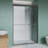 44-48" Wide X 72" High Double Sliding Glass Shower Door With Clear Glass