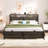 Storage Bed with Sliding Doors, LED Lights & USB Charging Station-1425455951-1425455793