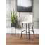 Upholstered Counter Stool with Metal Frame-97650184