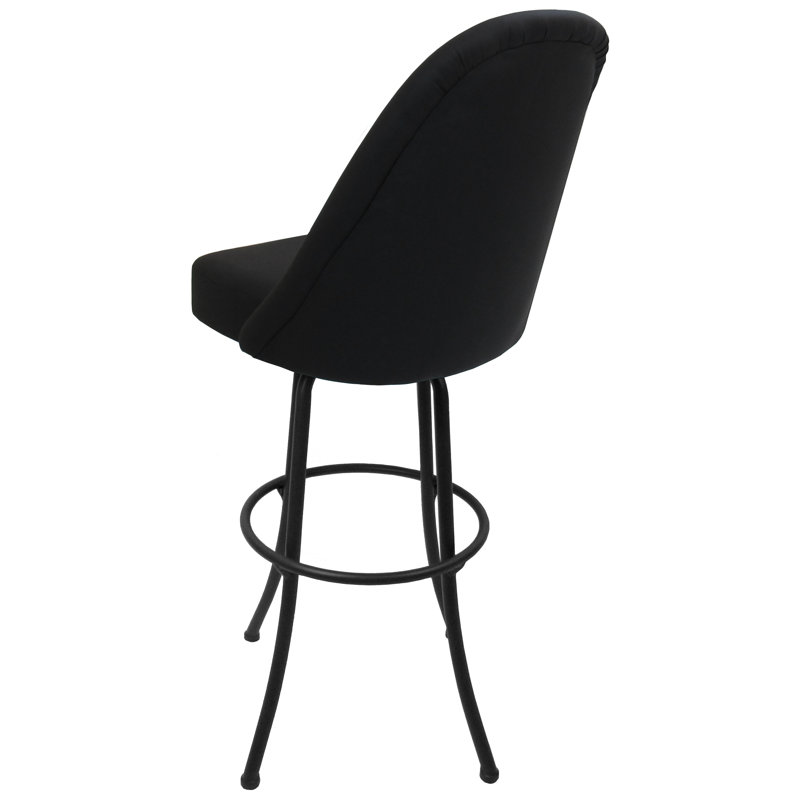 Tabouret de bar pivotant en métal Houde 26 po M-235 - Basin Beige - Café, Gris, Noir, Très haute (assise de 34 po de hauteur)