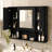 35'' X 28'' Wall Mounted Bathroom Medicine Cabinet With Mirror And Adjustable Shelves, Modern Storage Solution For Bathrooms, Bedrooms, And Living Rooms-1249916207
