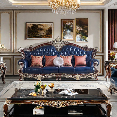 122'' Leather Sofa