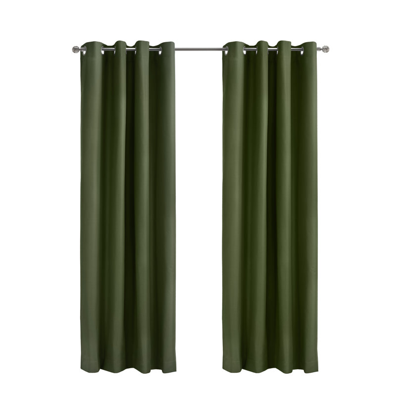 Turnervale Curtain Single Panel, 52" W x 84" L, Olive