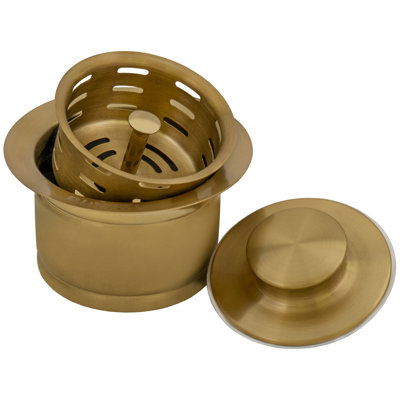 Ruvati Extended Garbage Disposal Flange with Deep Basket and Stopper