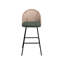 Yes Upholstered Chenille Bar Stool with Steel Frame-2066087895