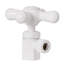 Conduites d'alimentation à robinet double 1/2 po IPS x 3/8 po x P 20 po avec robinets d'arrêt à angle en croix-99438796