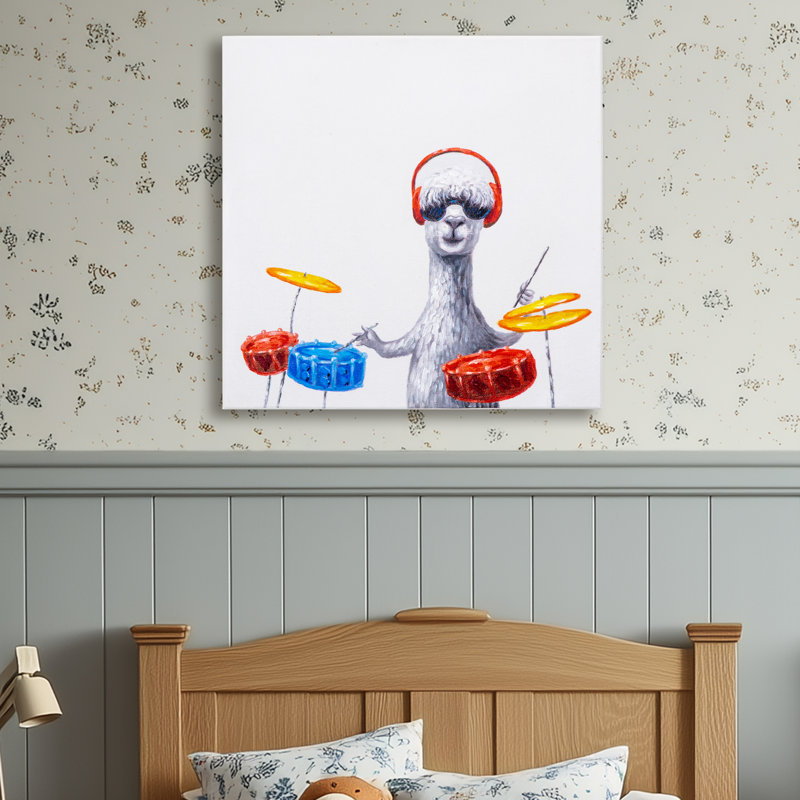 Llama Play For You Ii - art mural