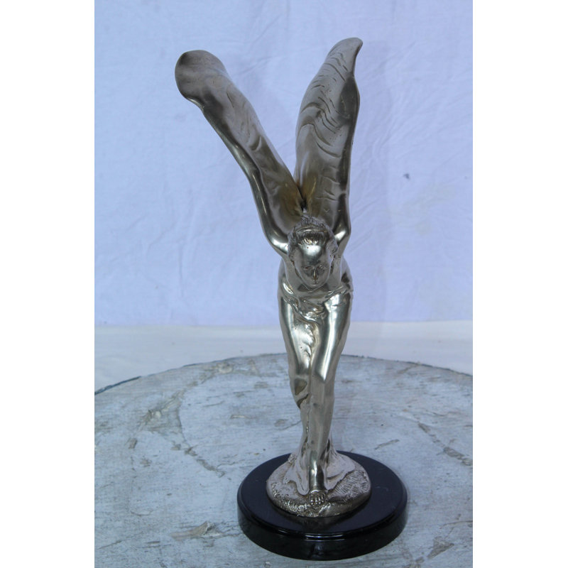 Spirit of Ecstasis Rolls Royce, reproduction de statue en bronze 7 po x 11 po x H 16 po