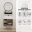 Ensemble de meuble-lavabo simple mural 24 "avec miroir Bucharest-107394089