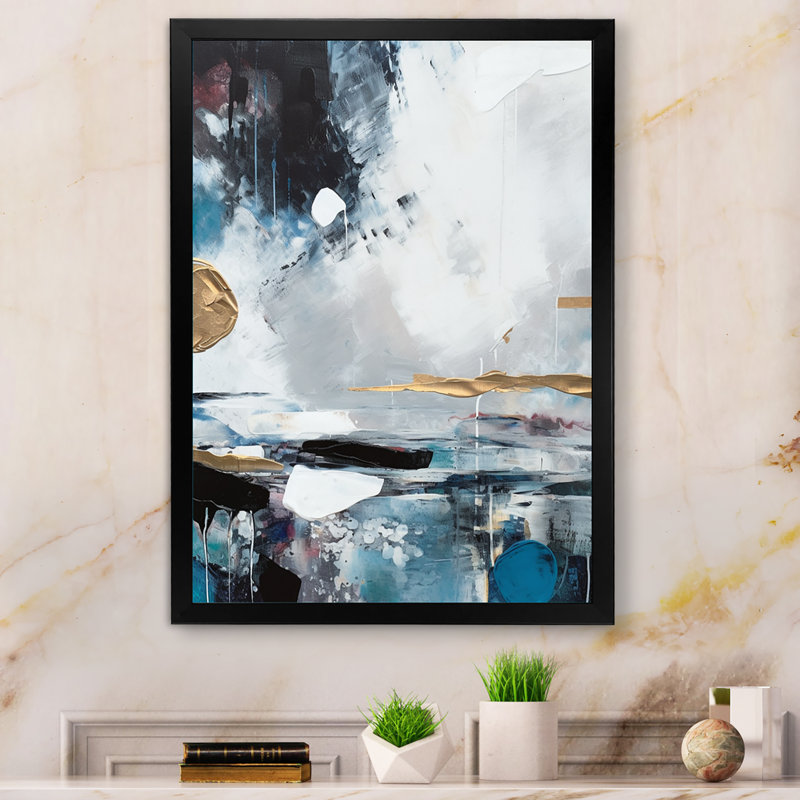 «Exploration Boho Volume III», reproduction sur toile abstraite, Cadre photo noir, H 20 po x l 12 po x P 1 po