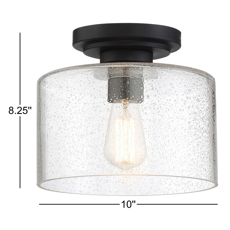 Klarice Glass Semi Flush Mount
