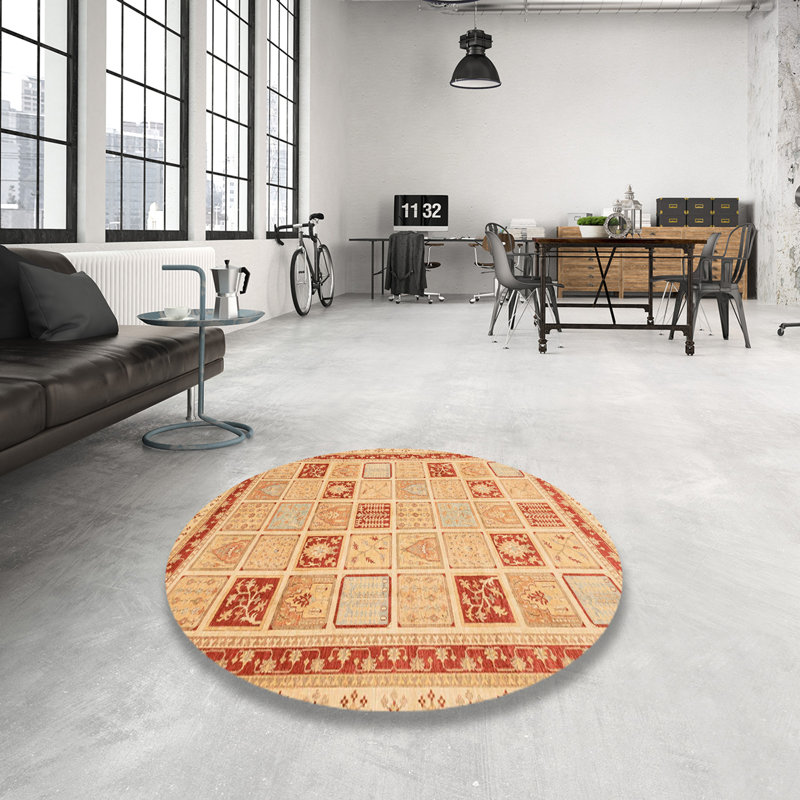 Tapis abstrait 4053, Rond 4 pi