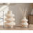 Two-Piece White Ceramic Vase Set, Modern Bohemian Style Home Décor, Versatile Living Room Dried Flower Arrangement.